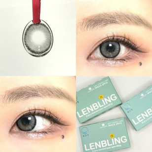 【散光】Lenbling Eye Only 1 Month FloRing Mono Gray 每月抛棄散光彩妝隱形眼鏡